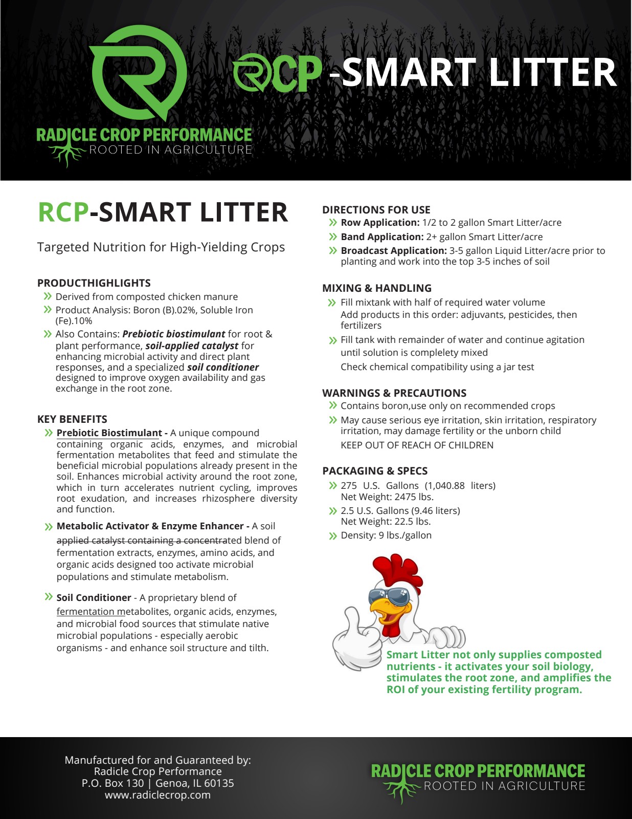 Tech Litter Radicle Crop Performance — Revolutionary Agriculture Solutions